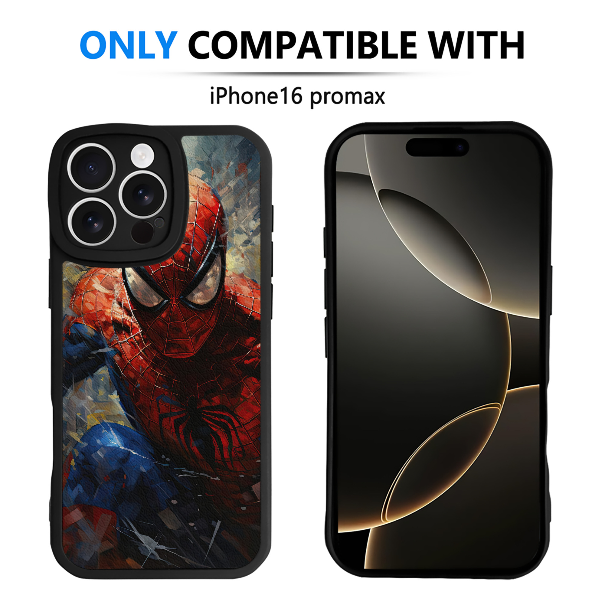 Spider Man スパイダーマン 【iPhone 16シリーズ対応】シリコンスマホケース（レザー調） 材質：シリコン